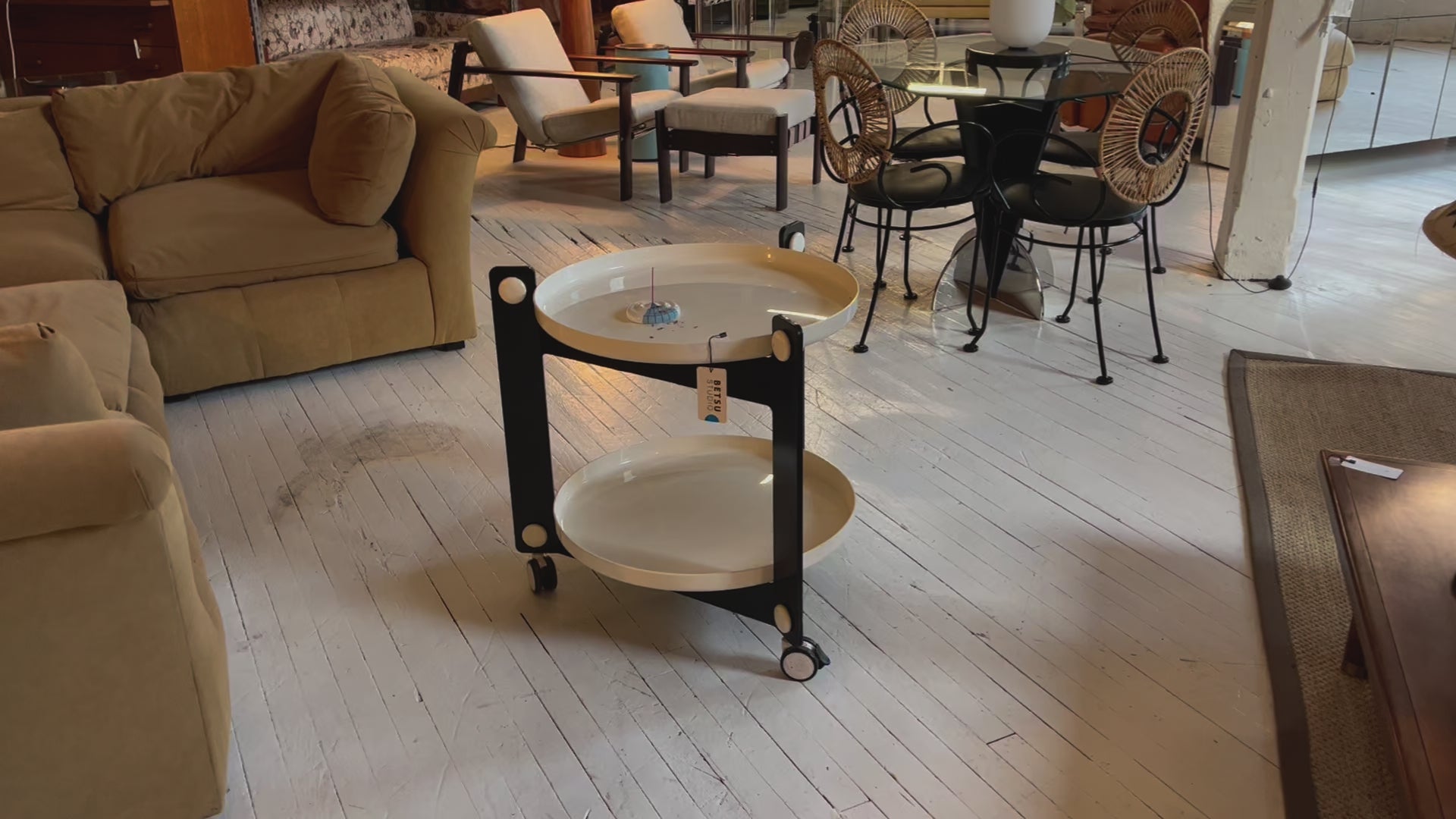 Black & White Tray Table