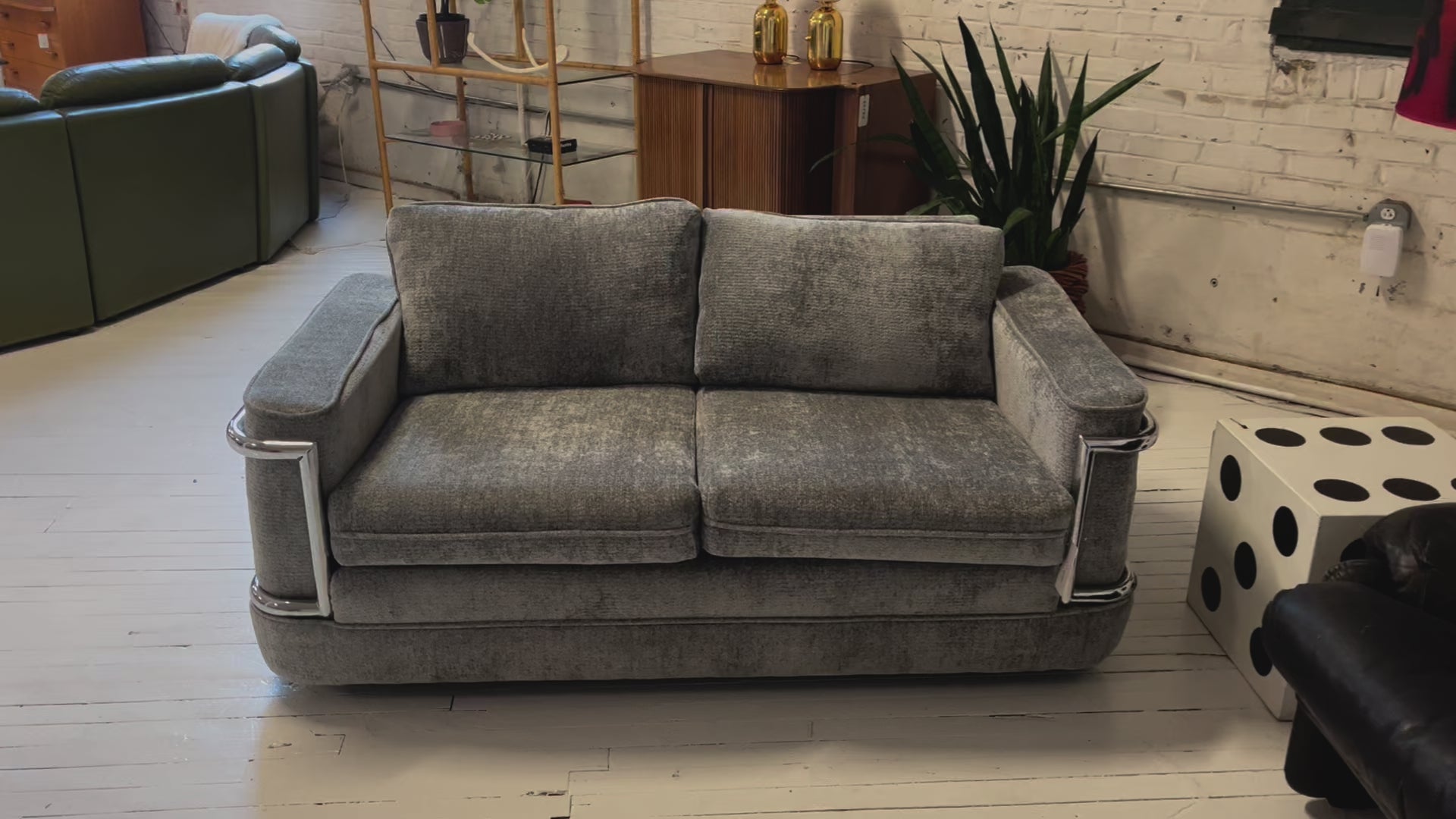 Chrome Caged Loveseat, 1960s