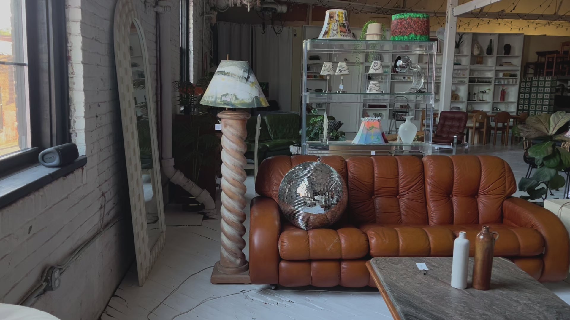 Italian Barley Twist Floor Lamp, 1950s