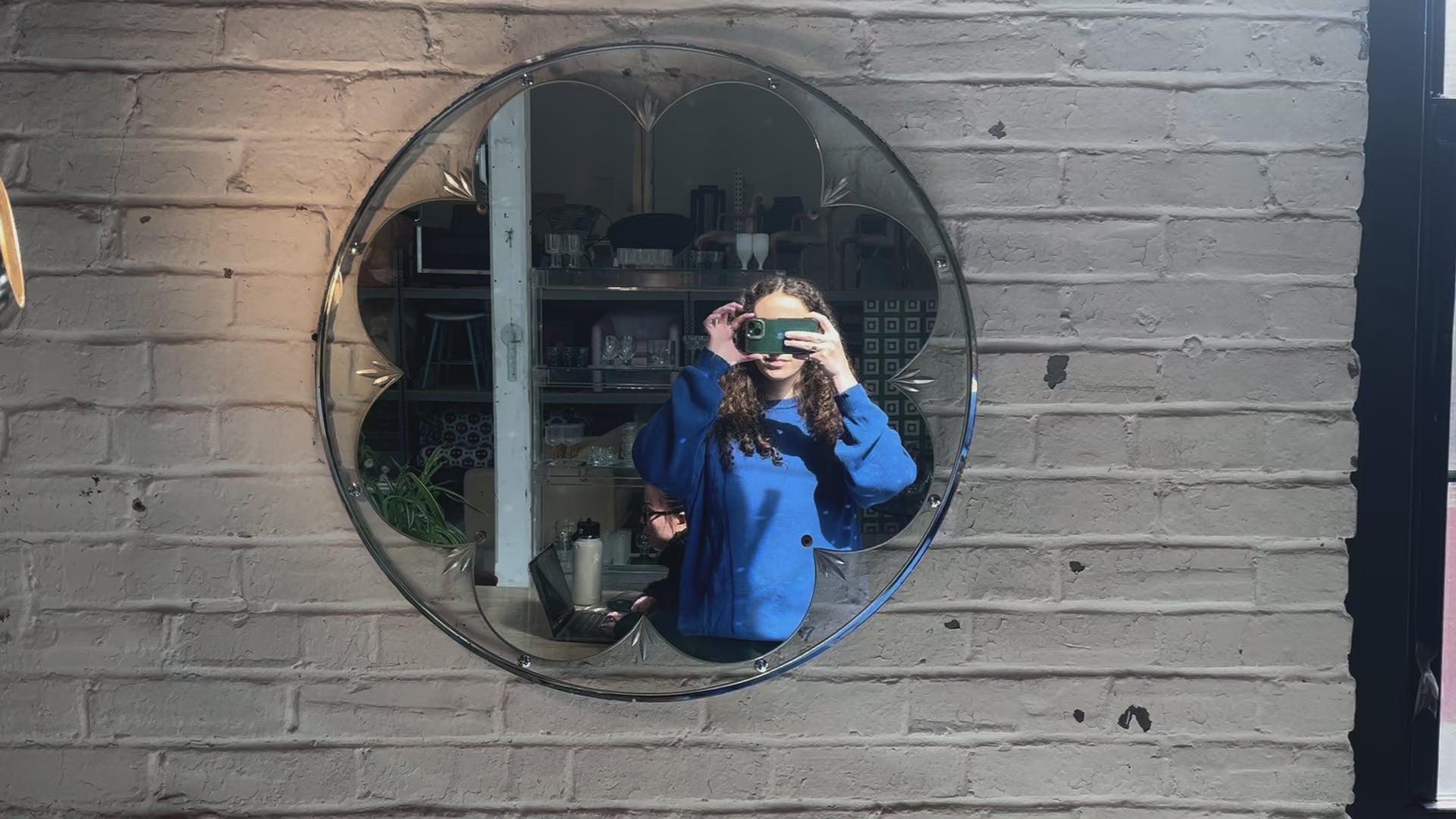 Art Deco Floral Mirror