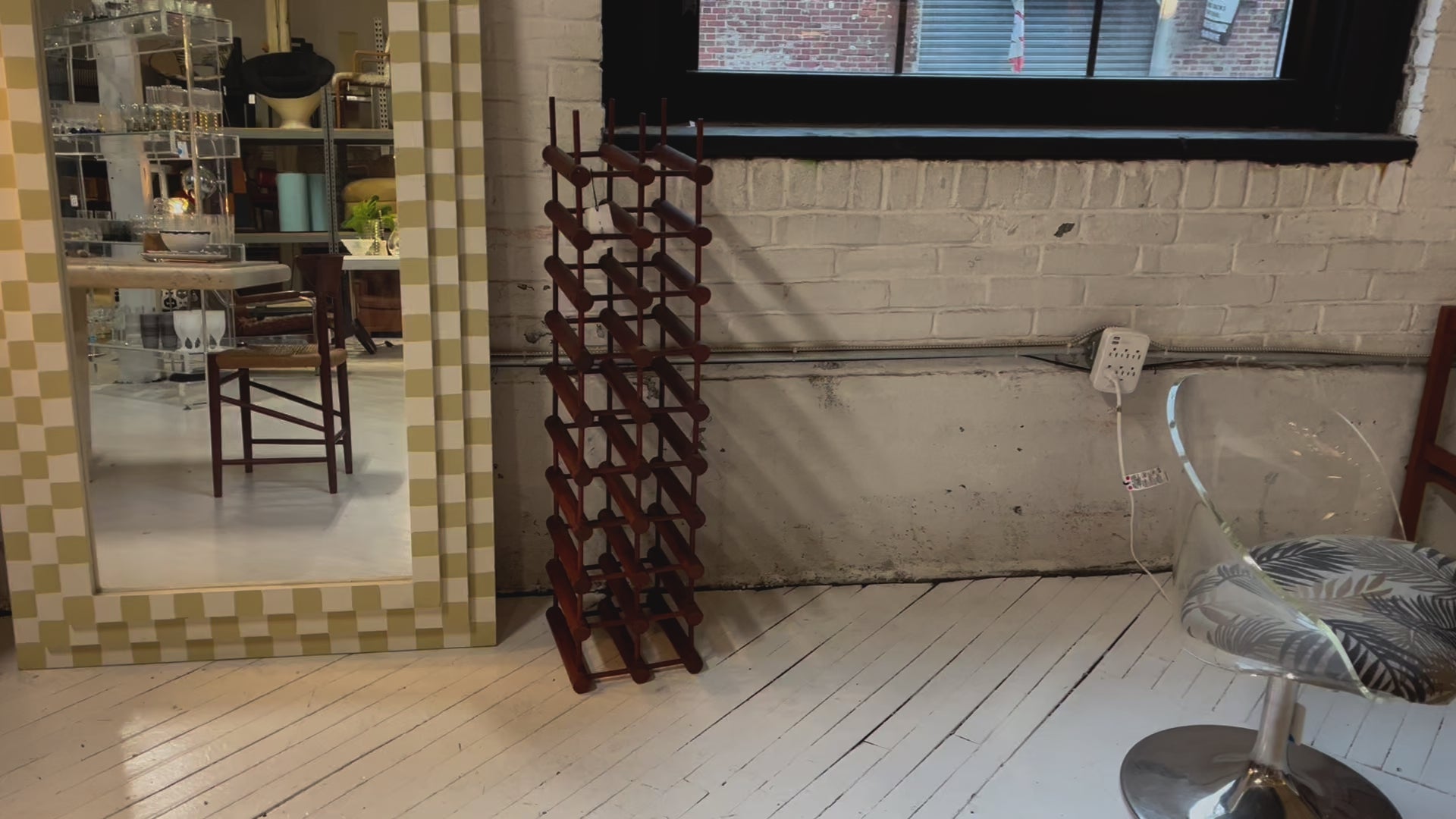 Teak Wine Rack by Nissen Langaa, 1960s