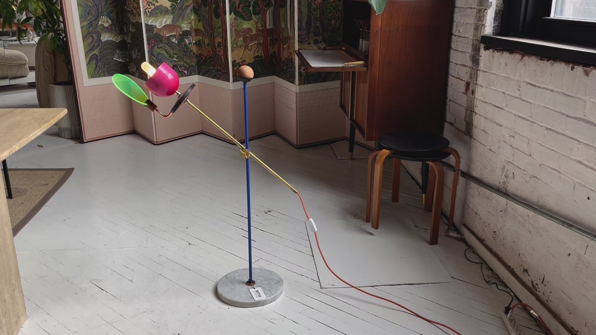 Memphis-Inspired Floor Lamp by Phillip Wells