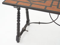 Spanish Baroque Inlaid Table, 1800s