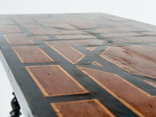 Spanish Baroque Inlaid Table, 1800s