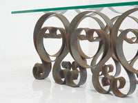 Spanish Wrought Iron Coffee Table, 1940s