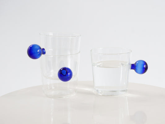 Set of 4 Blue Sphere Mugs