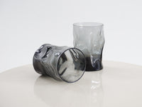 Pair of Smoked Crinkle Glasses