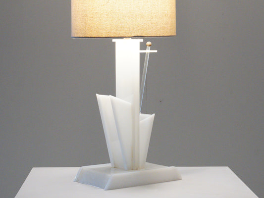 Geometric Lucite Lamp, 1960s
