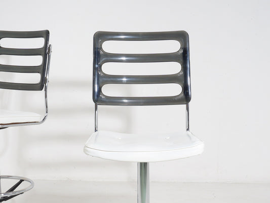 Smoked Lucite Bar Stool, 1970s