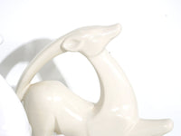 Slip Cast Ceramic Reindeer by Haeger, 1980s